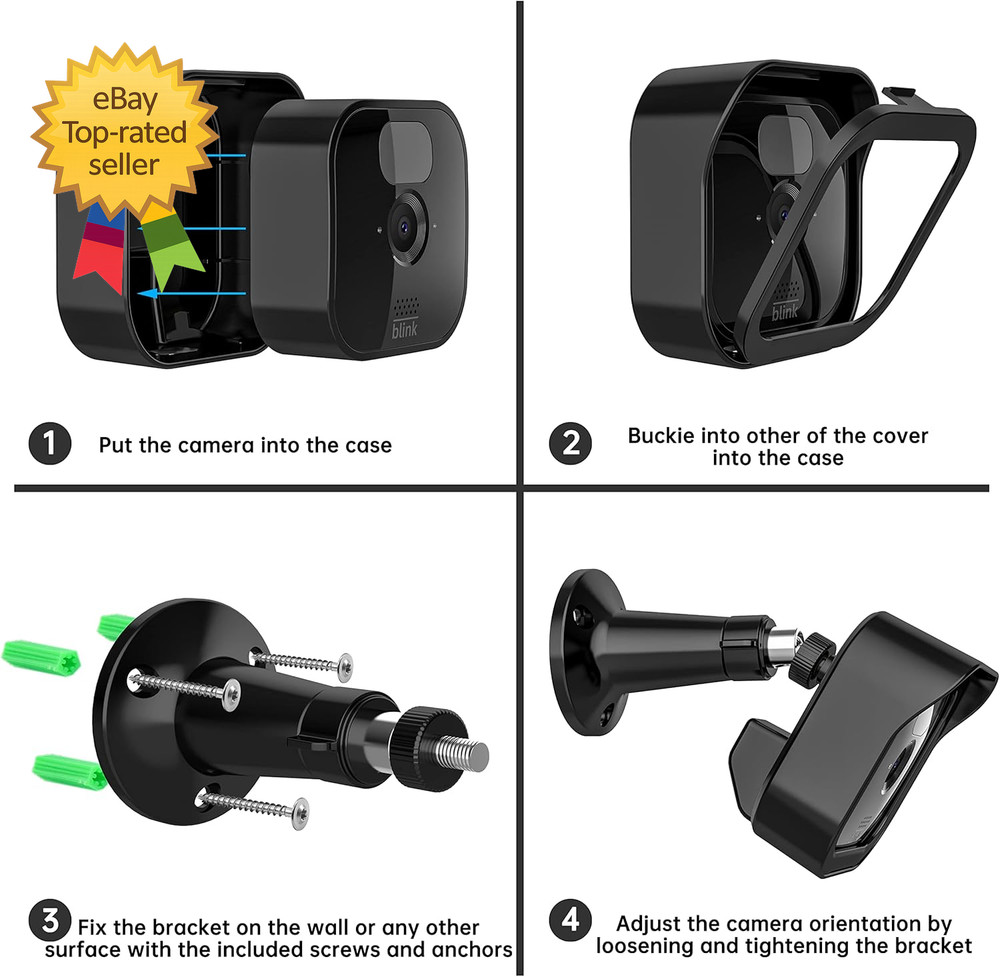 Blink Wall Mount Adjustable 360 Degree Weatherproof Camera Mount for Security