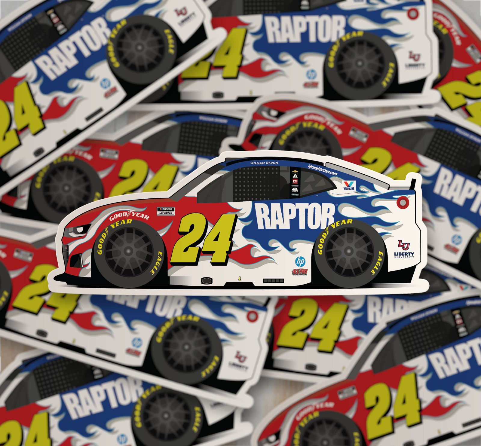 2026 NASCAR William Byron Raptor Sticker