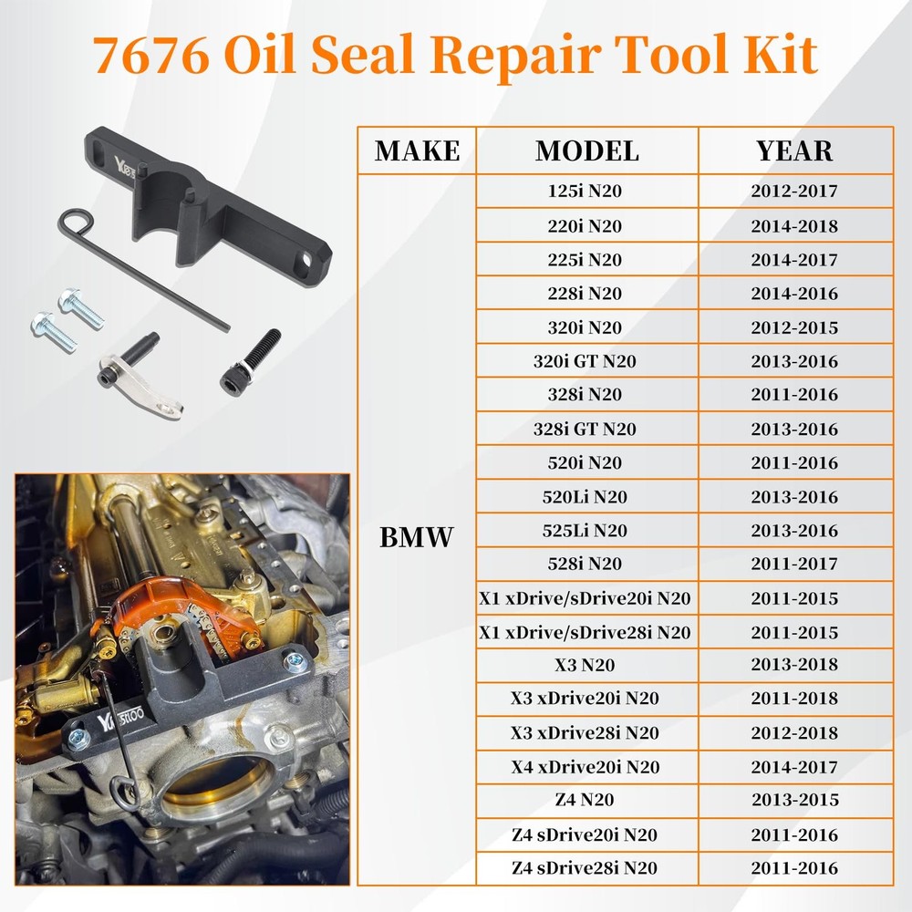 Yuesstloo Camshaft Alignment Timing Tool Kit, Compatible with BMW N20 23PC