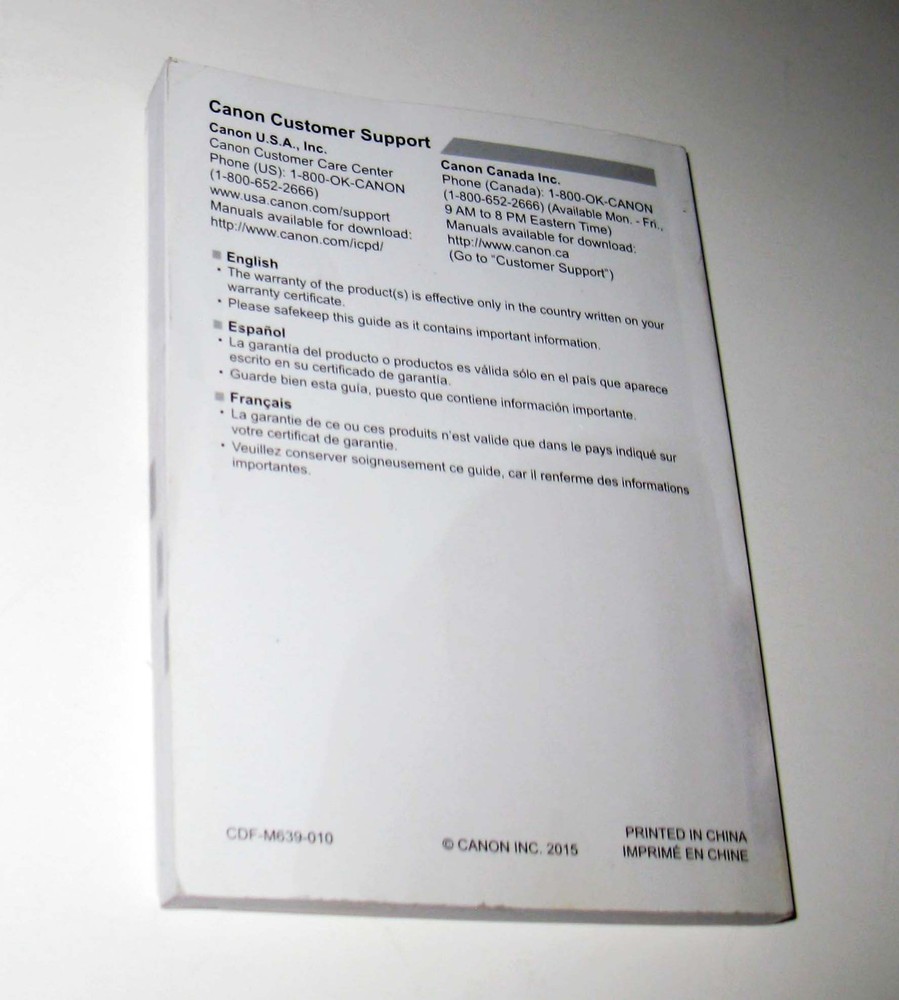 Canon IXUS 275 HS / ELPH 350 HS Getting Started User Guide Manual Book