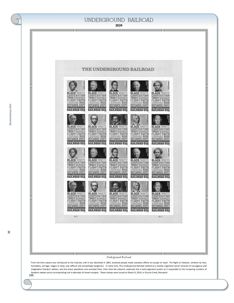 2024 U.S. Commemorative Plate Block Supplement (White Ace Alternative)