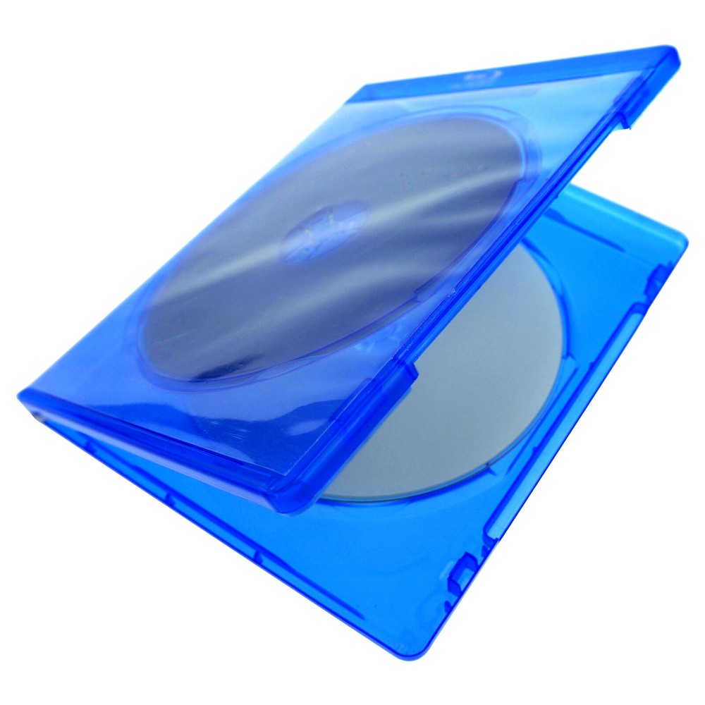CD DVD Blu-Ray Two Disc Plastic Storage Case 11mm Empty Holder Sleeve Cover