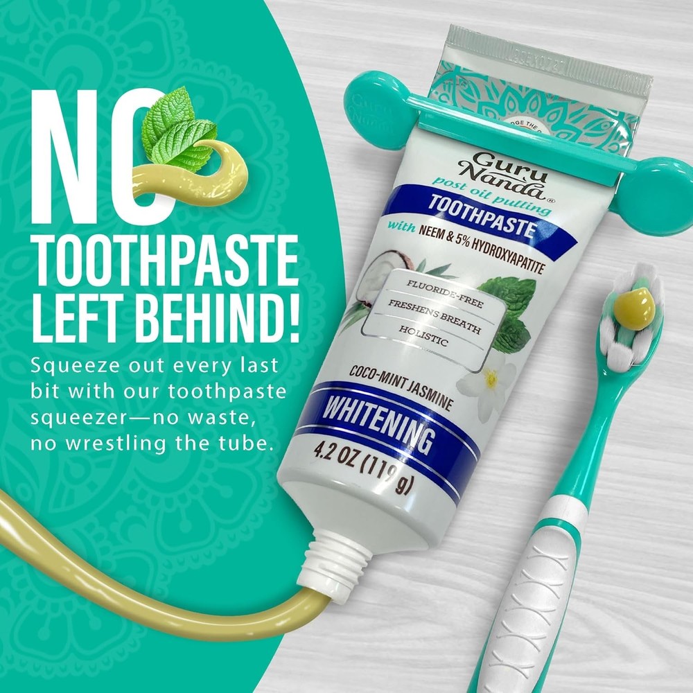 GuruNanda Hydroxyapatite Toothpaste, SLS &Fluoride Free,Whitening Toothpaste new