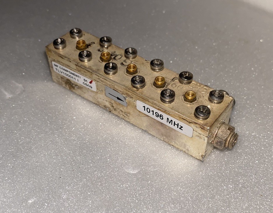 DRO FILTER 10.368 Ghz Range 10-10.8 Ghz -1.2 Db PROFESSIONAL -TESTED