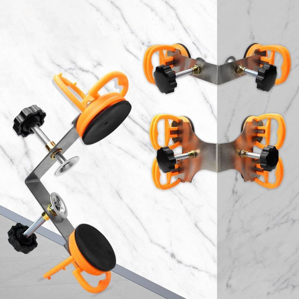 Right Angle Clamping Tool with Strong Suction for Tile and Marble Work