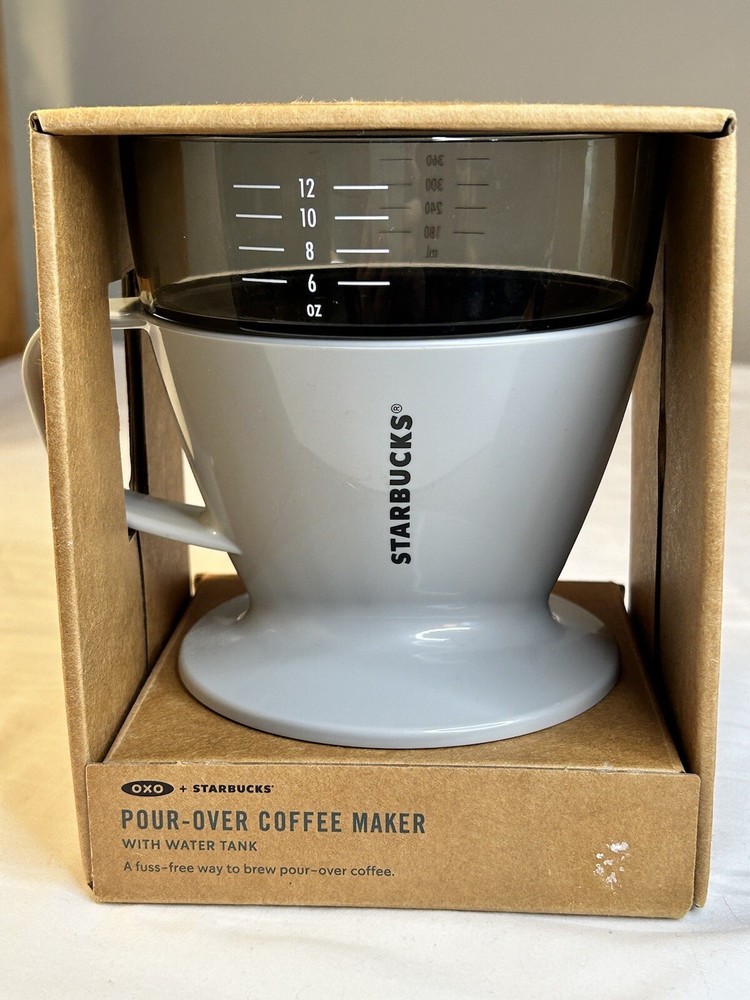 Starbucks OXO Single Serve Auto Drip Pour Over Coffee Maker