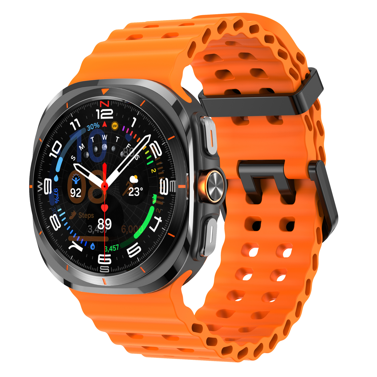 NEW Sport Soft Silicone Band for Samsung Galaxy Watch 7 Ultra 47mm NO Gaps Strap