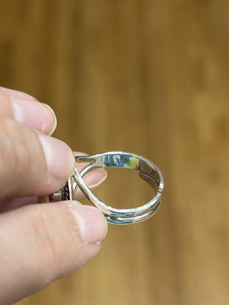 Citrine Sterling Silver Adjustable Ring