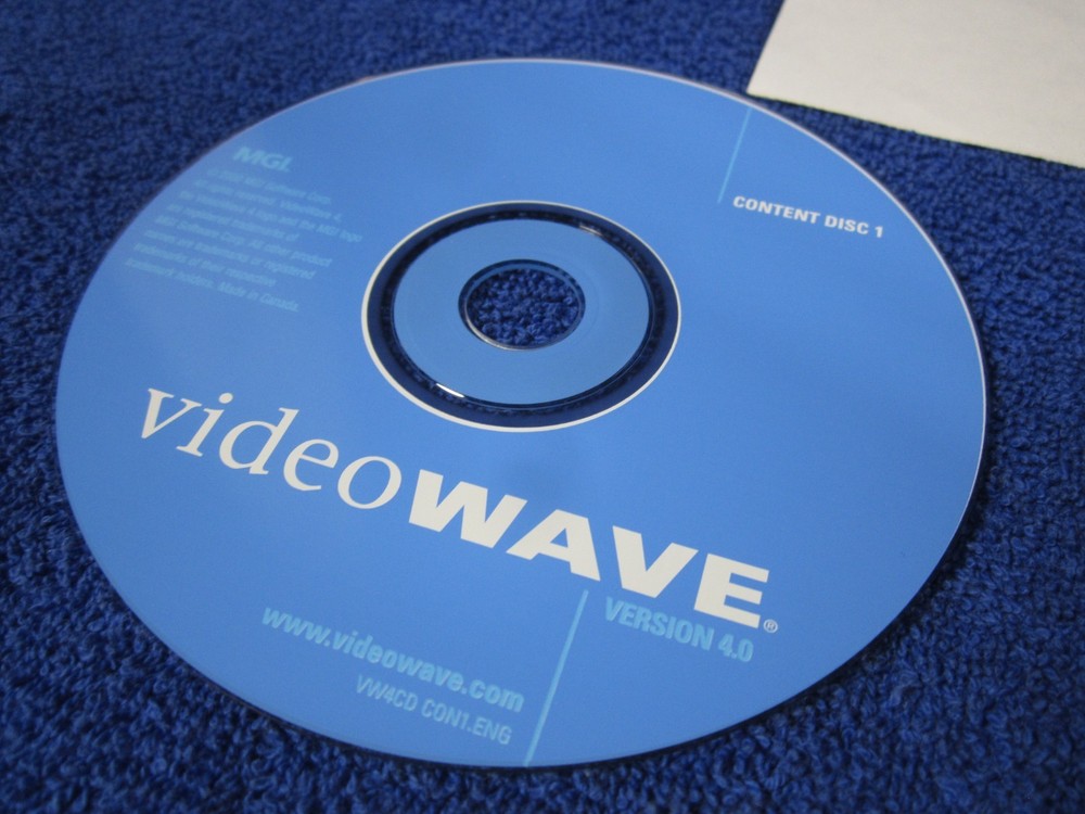 Video Editing for Windows MGI VideoWave Software Version 4 Program Content Disks