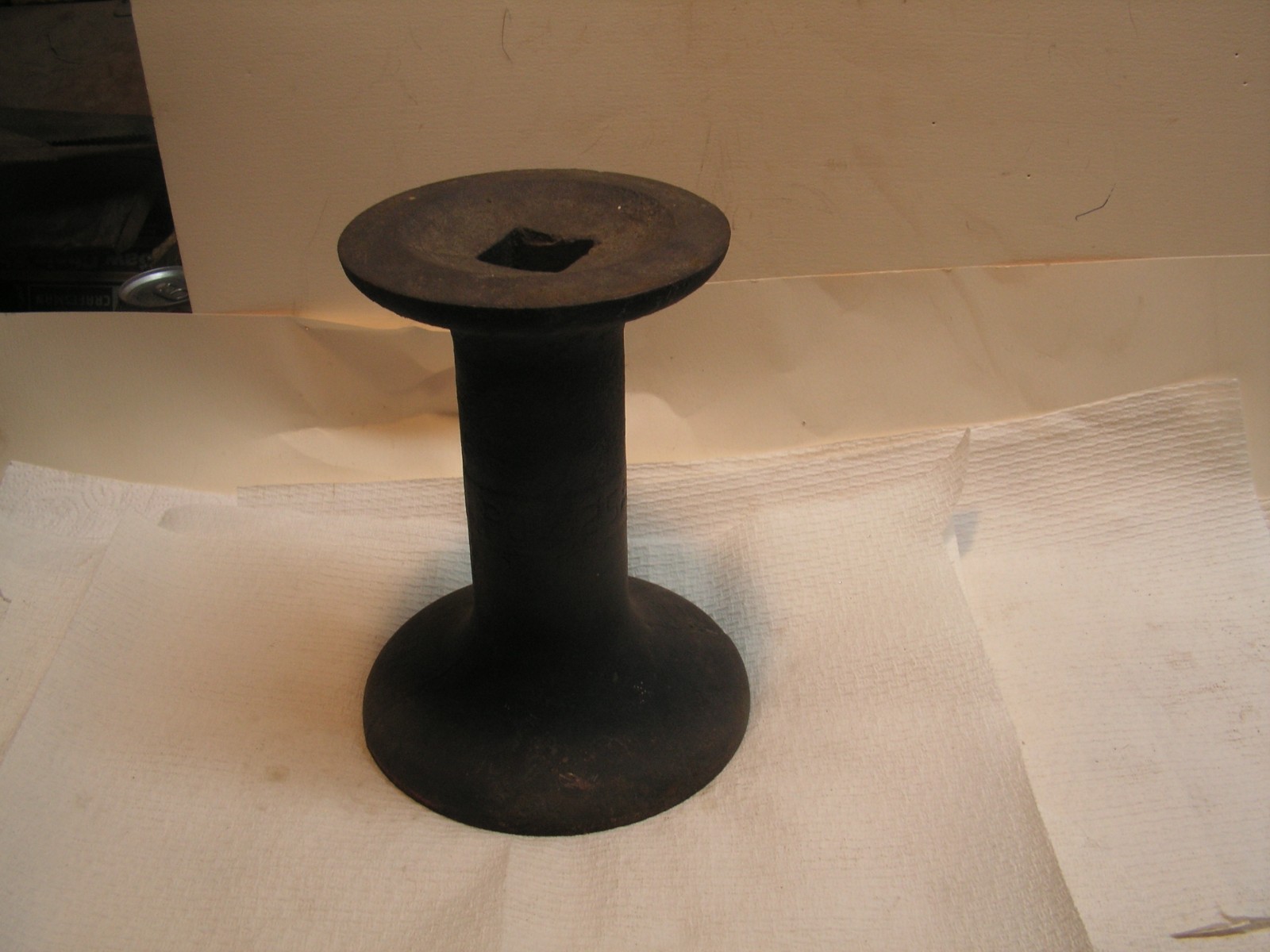 Antique Cast Iron SPOOL Large Boat Dock Tie Down Cleat Marine Decoration SQUARE