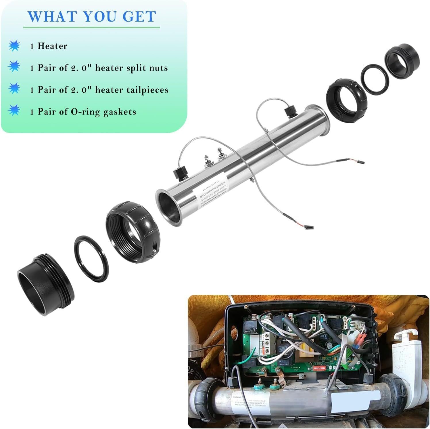 Replace Part for 58083 Balboa Hot Tub Heater Element 25-175-1010 VS M7 5.5KW