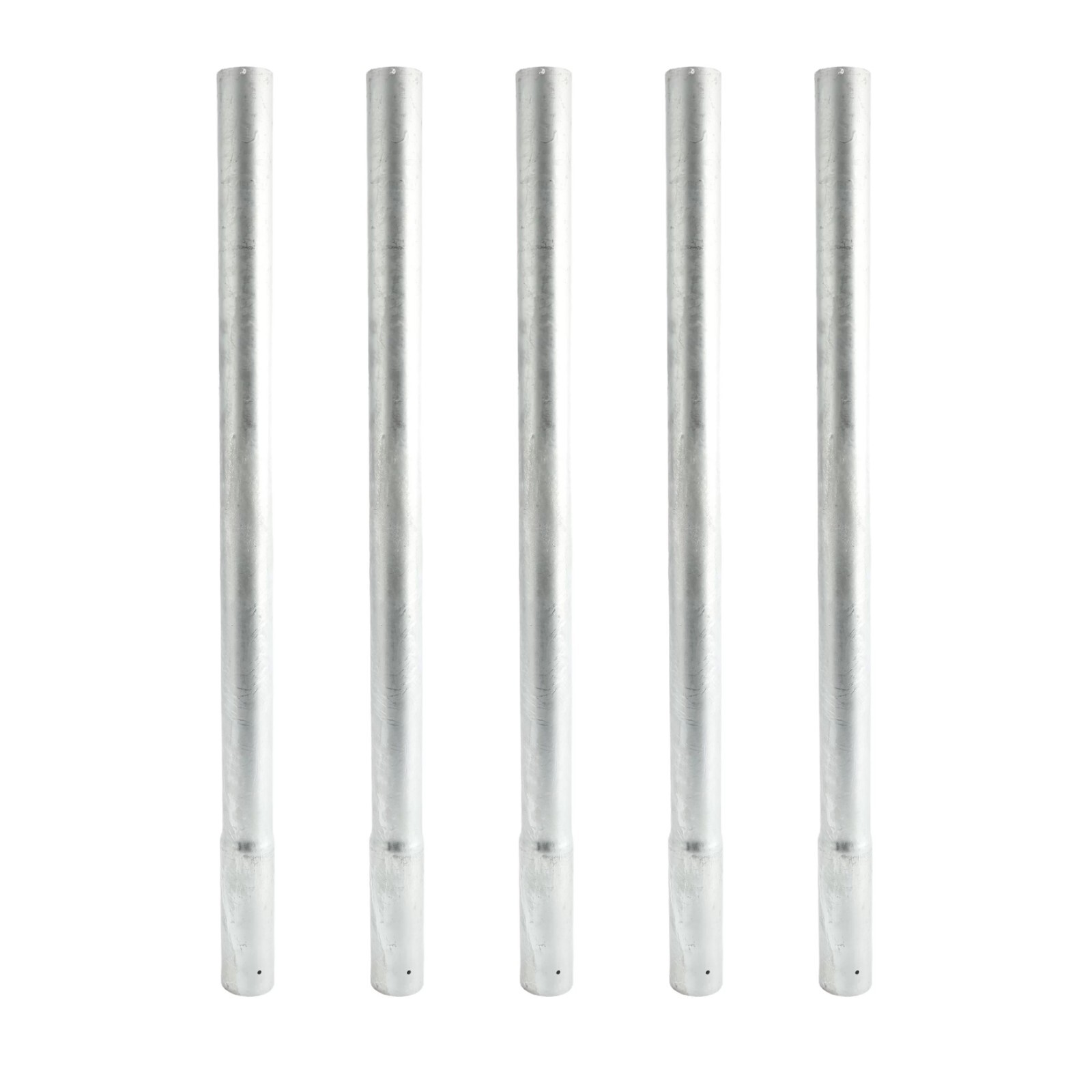 2 ft Long Chain Link Fence Post Extenders for 1 5/8" Fence Posts (Pack of 5)