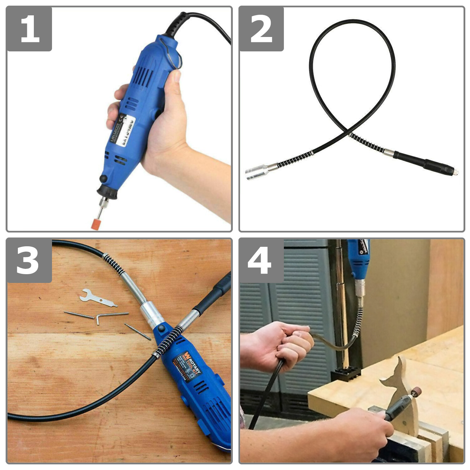 For Dremel 42" Flexible Rotary Drill Tool Drive Flex Shaft Attachment Extension