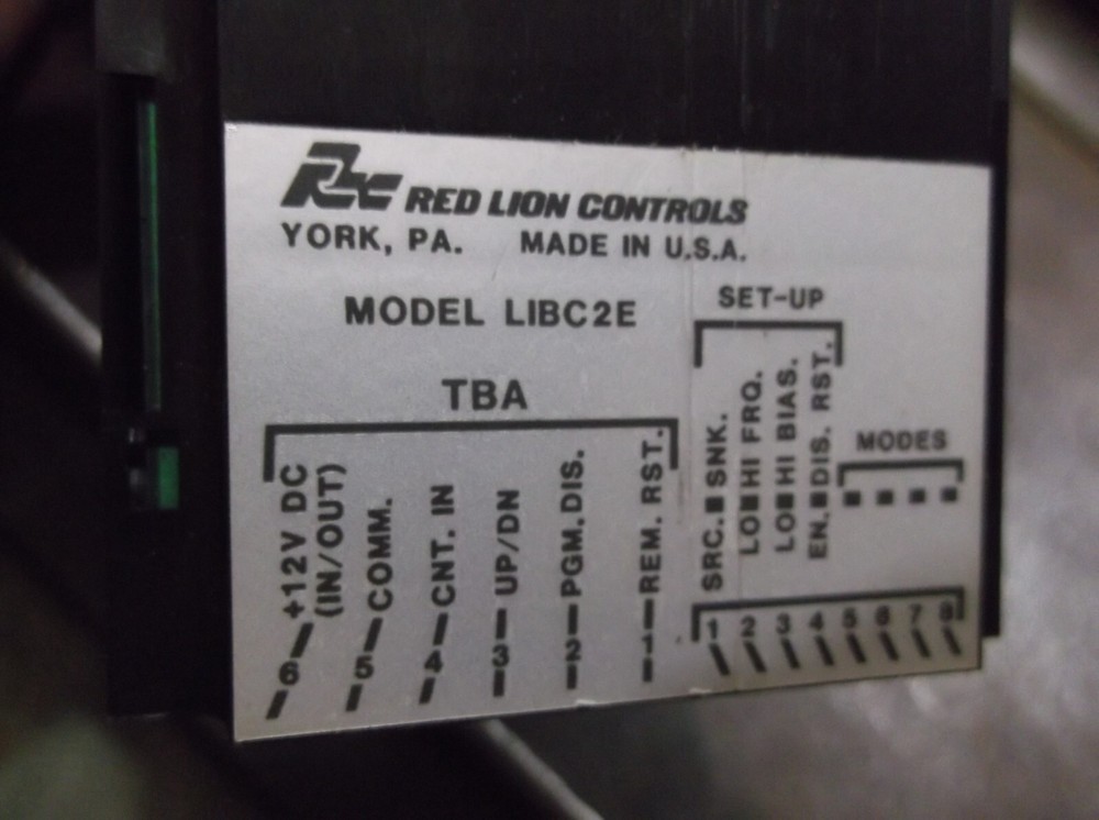 RED LION LIBC2E PANEL MOUNT COUNTER MODULE CONTROLLER (WL7-1)