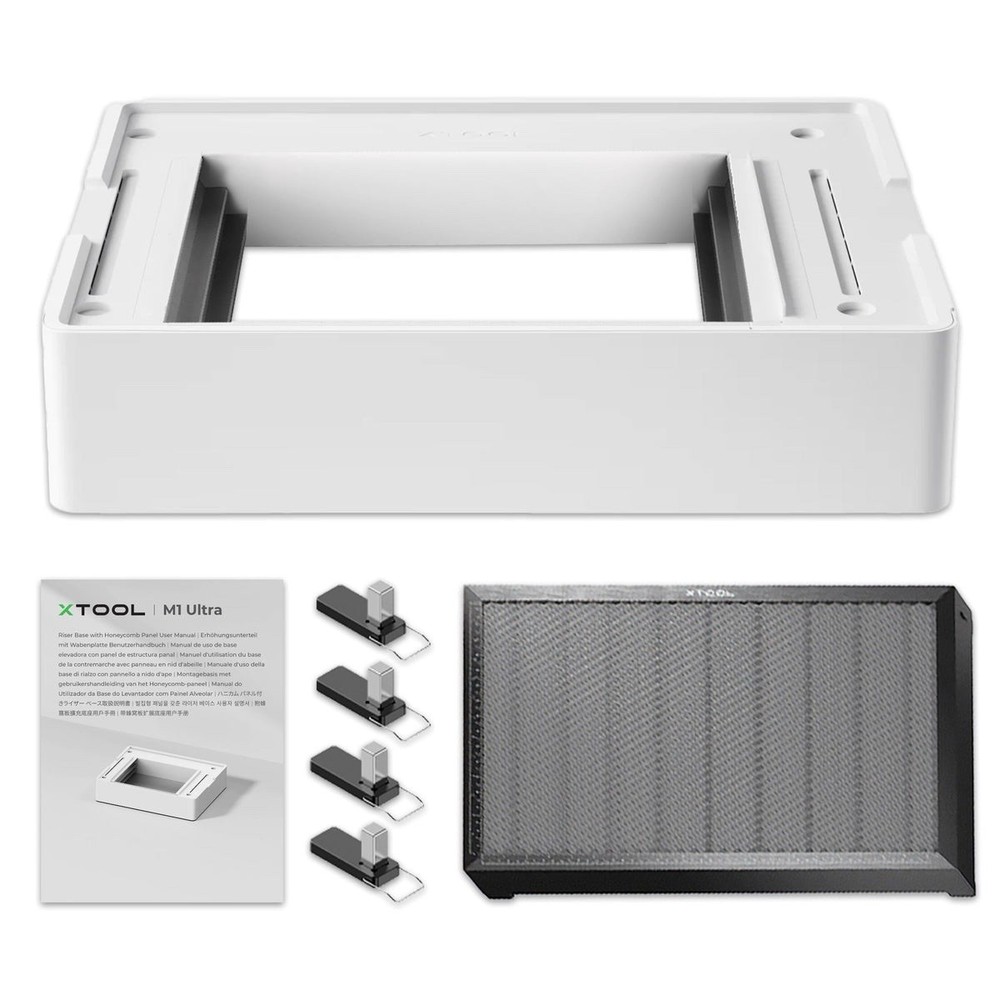 xTool M1 Ultra Riser Base Accessory,Engrave Thick Objects up to 5” Height, NEW