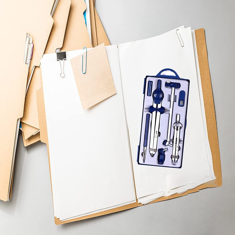 9Pc Drafting for Geometry Set Tool Drawing Tool for Geometry for Drafting8724