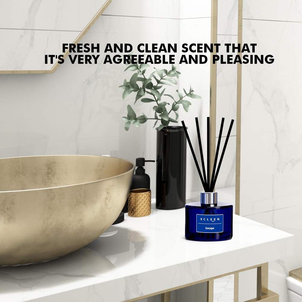 Xcleen Reed Diffuser, 6.7 Oz Escape Scented Diffuser with Sticks, Long Lastin...