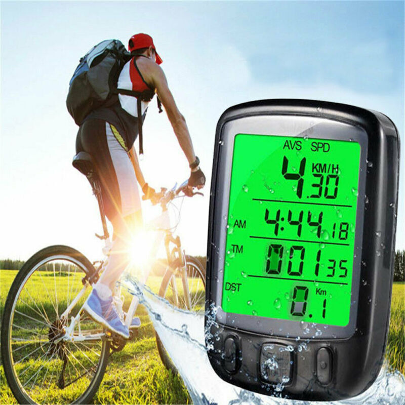 Waterproof Wired LCD Digital Cycle Bike Computer Bicycle Speedometer Odometer