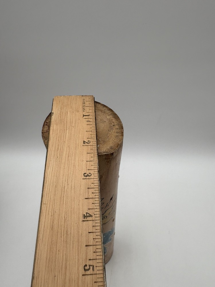 Vintage Hand Painted Bamboo 12” Rain Stick