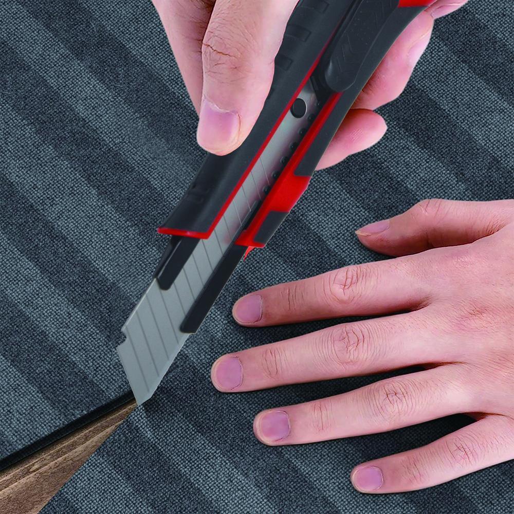 3 Piece Retractable Utility Knife, Snap Off & Scraper Set - Includes 28 Blades