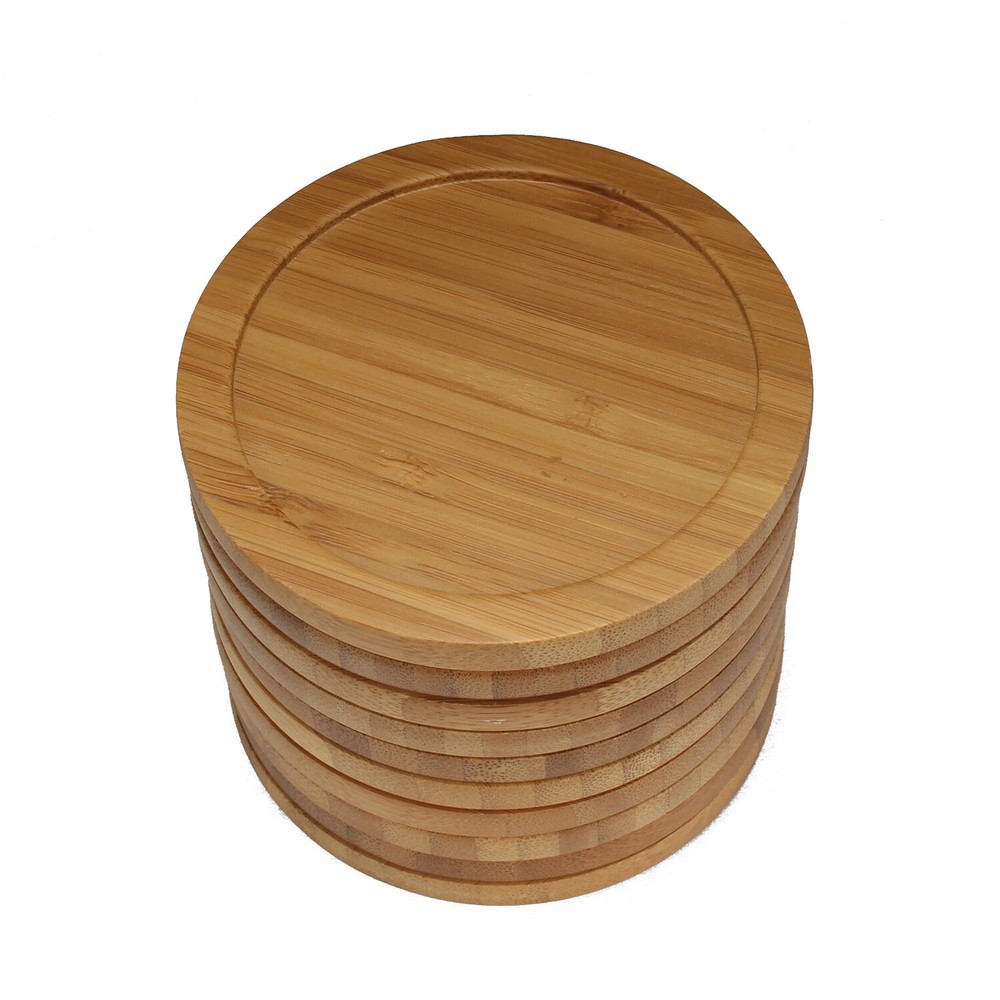 Blank Bamboo Coasters Ready for Engraving - Rounded/Square