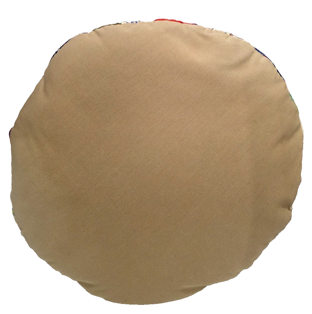 Patchwork Pouffe (Footstool), Approx. 60" Circumferance, Multicolored