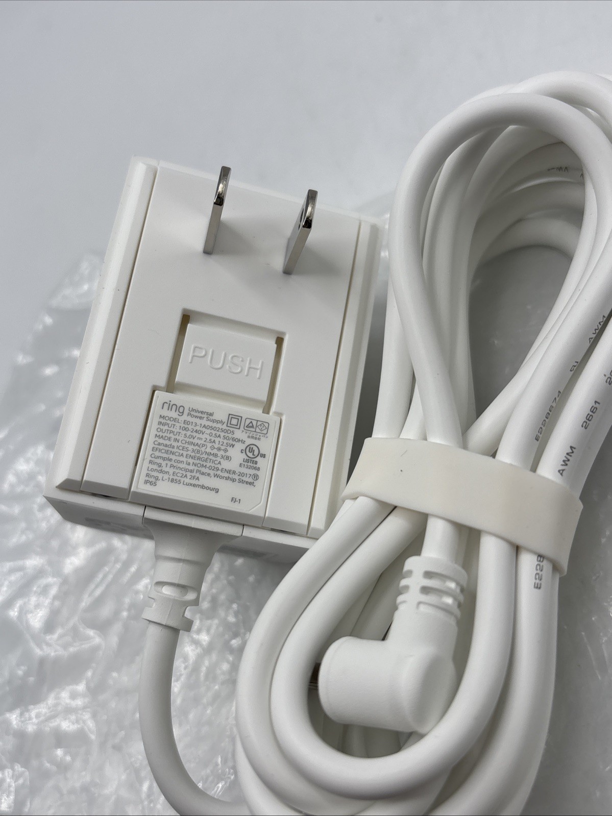 Ring Plug-In Power Adapter for Indoor Cam / Stick Up Cam – Wired Power Supply