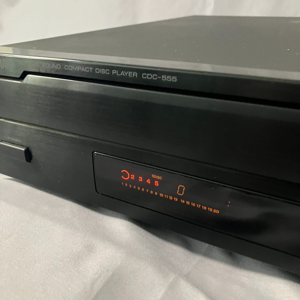Yamaha CDC-555 5-Disc CD Changer Player Black AS-IS Untested