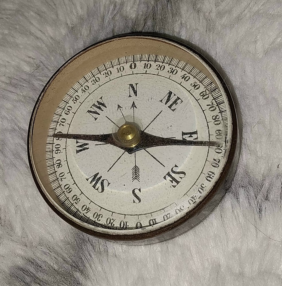 Antique Brass Compass