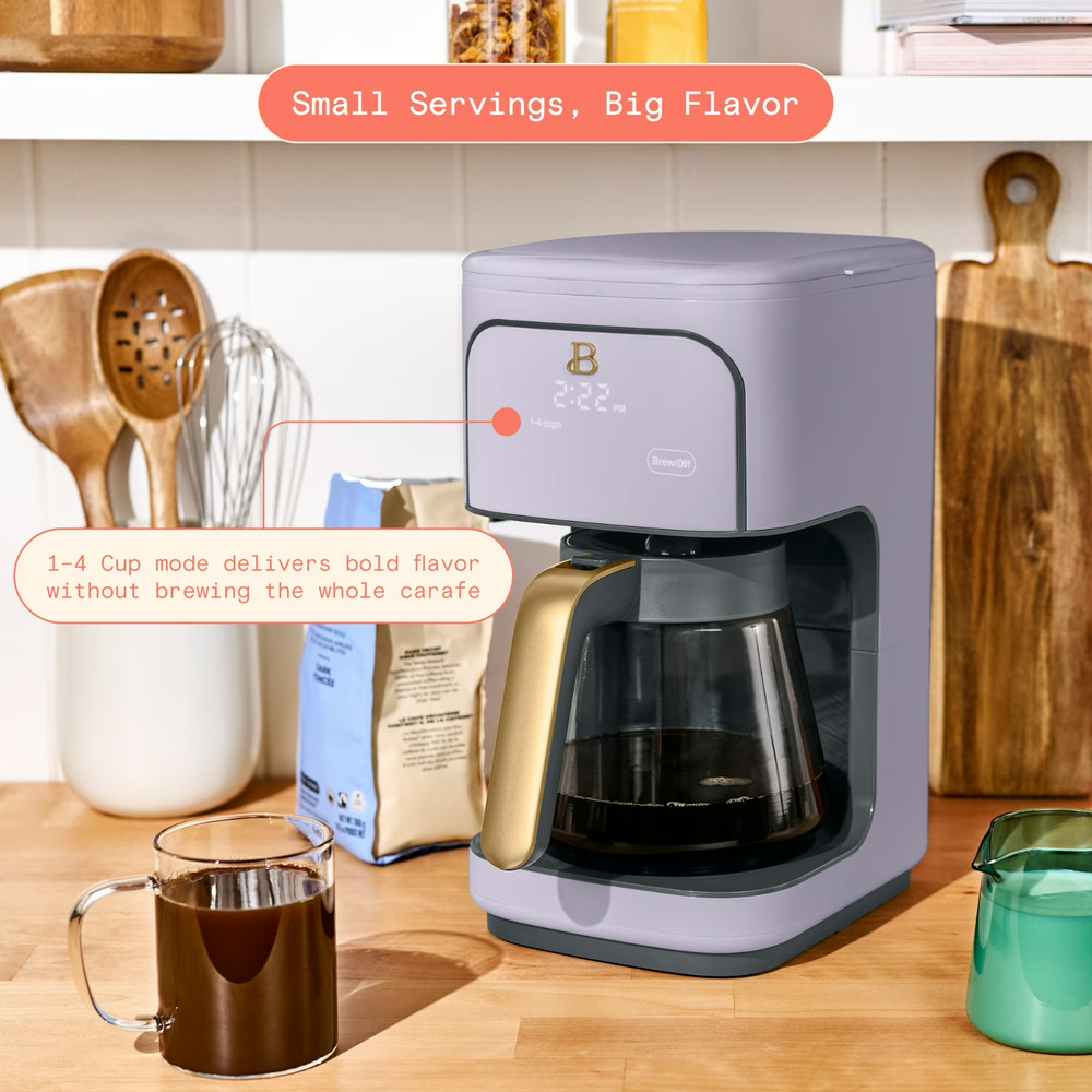 ☕ Beautiful 12 Cup Coffee Maker Programmable Lavender Drew Barrymore Timer Brew