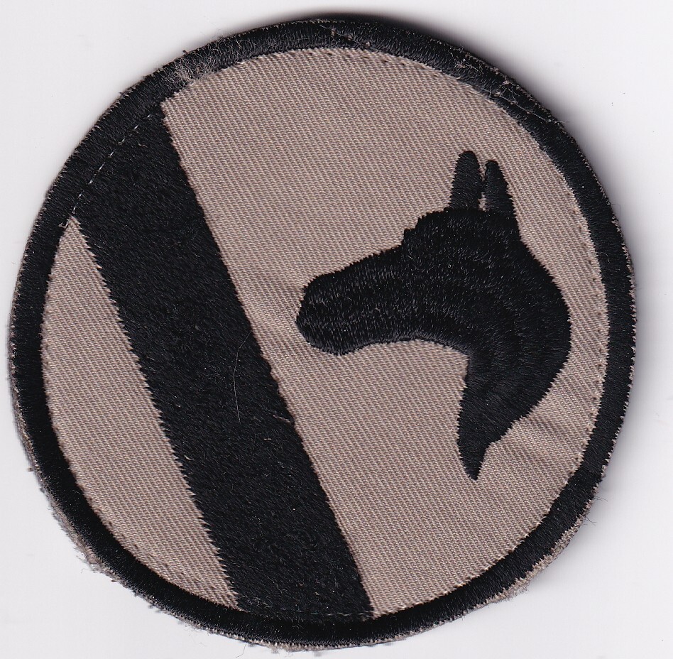 1st Cavalry Division patch round shape Afghanistan made