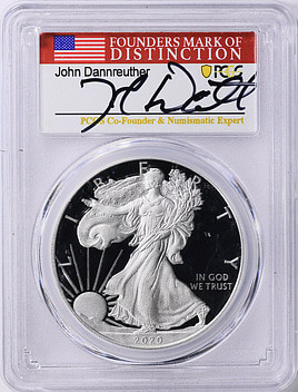 2020 W SILVER EAGLE PR70DCAM PCGS [B-9][B-10]