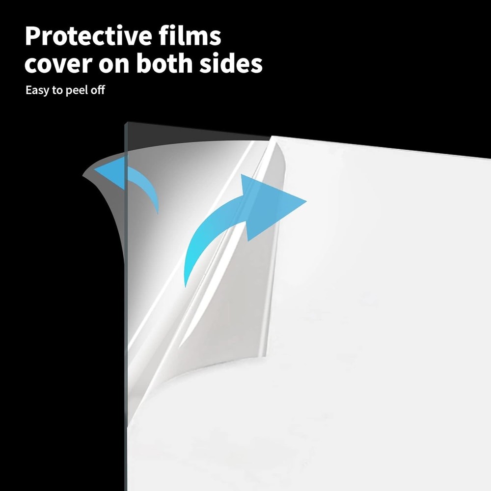 Clear Flexible Plastic Sheets, 5-Pack, 24x36" for Crafting