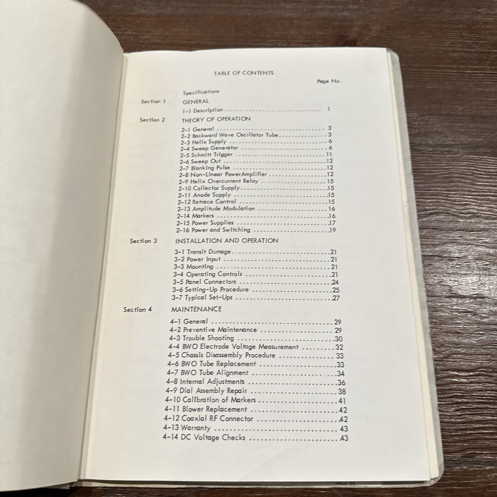 Alfred Electronics 620 Series Microwave Oscillator Instruction