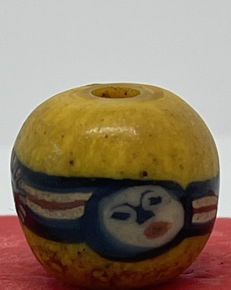 Ancient roman Gabri face bead
