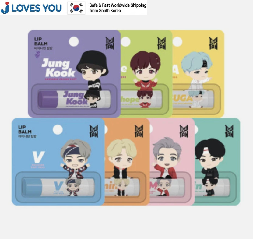 TinyTAN BTS Lip Balm 7 TYPE Official KPOP