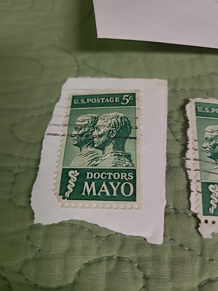 FOUR MAYO 5 CENT STAMPS (ENVELOPE 25)