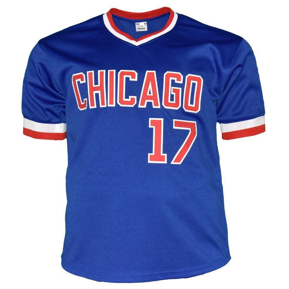 Mark Grace Signed Chicago Blue Baseball Jersey (JSA)