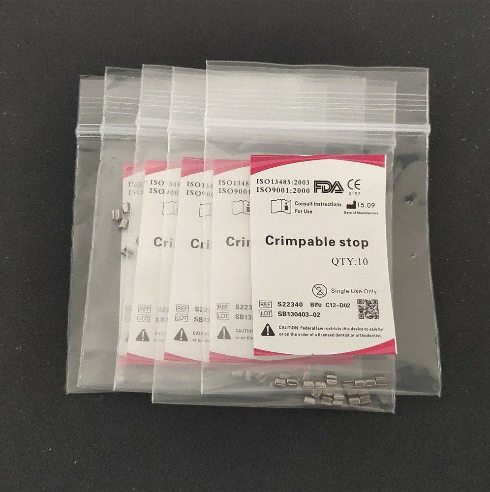 20 Bags Sliding Crimpable Hook Stop Round Hole Hooks End Universal