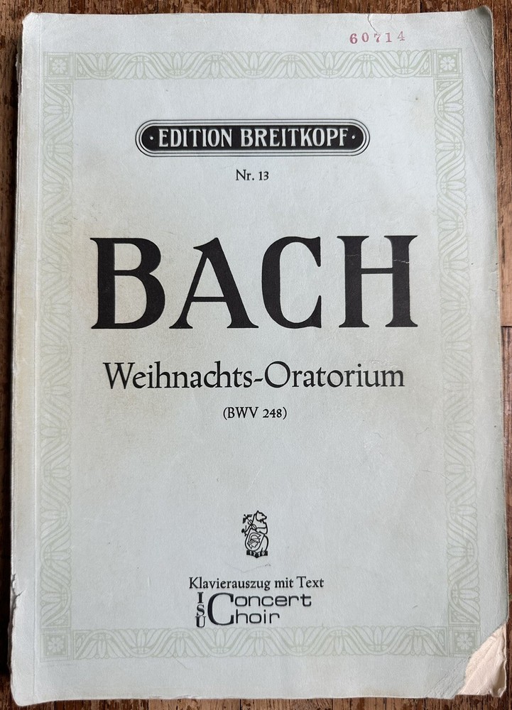 Bach Weinachts Oratorium BWV 248