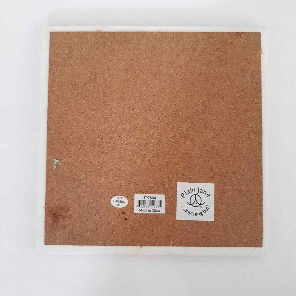 Kitchen Pan/Hot Plate Ceramic Coaster.