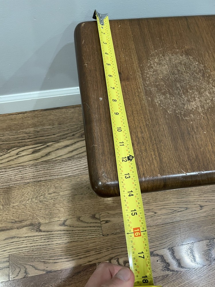 Vintage Short Wood Plant Stand Table Riser +