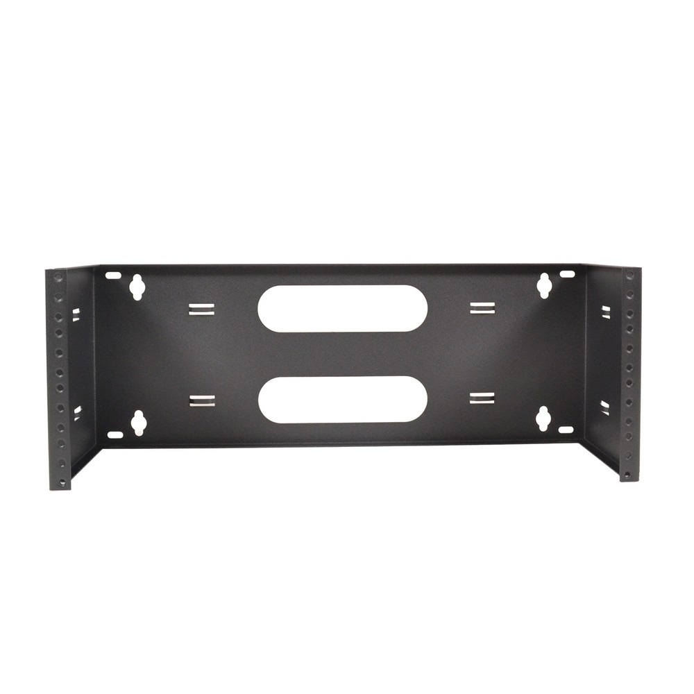 19" Four Space 4U Steel Wall Mount Hinged Swing Out Patch Panel Bracket 6" Deep