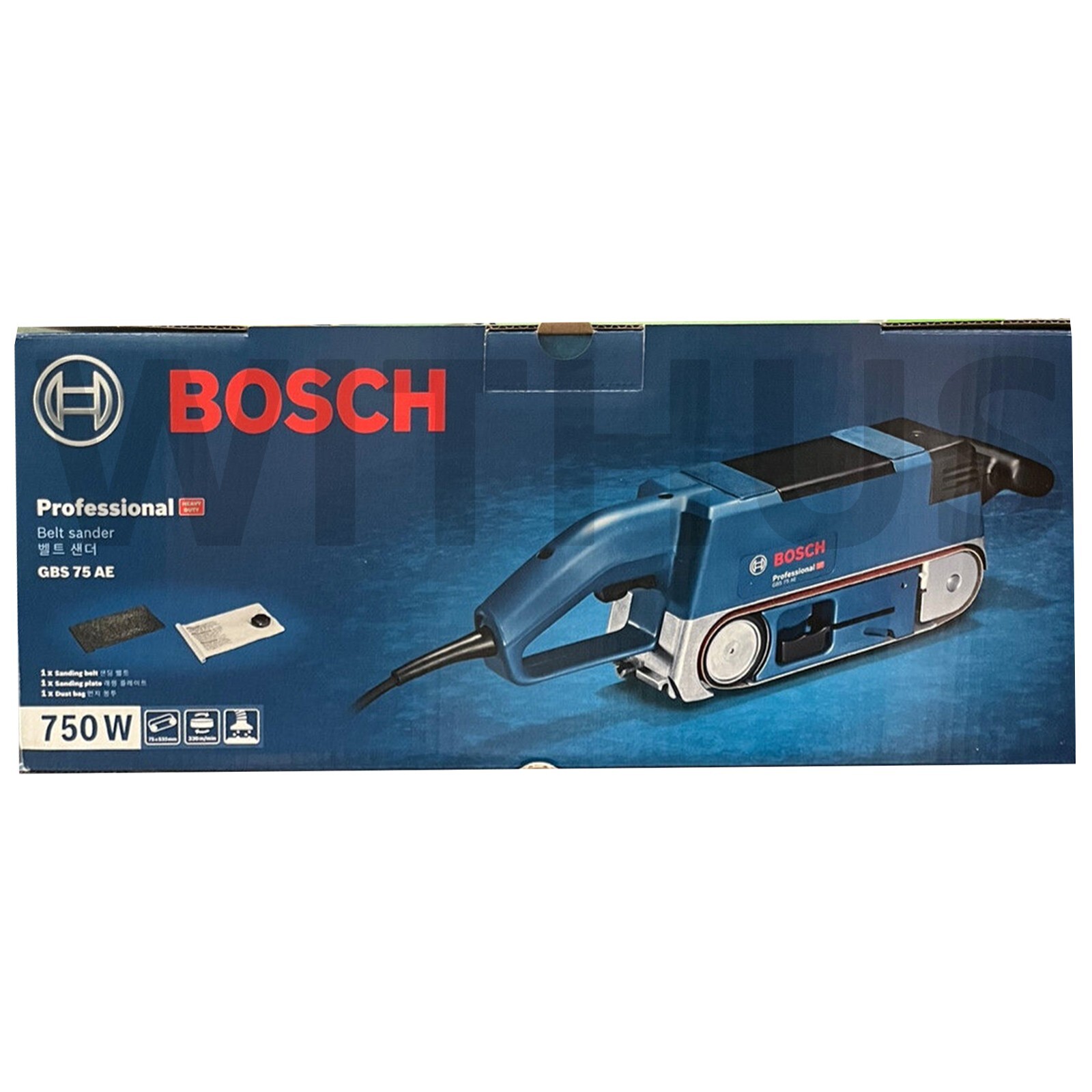 Bosch GBS 75 AE 75mm Belt Sander for Professional Woodworker AC 220V / 60Hz Only