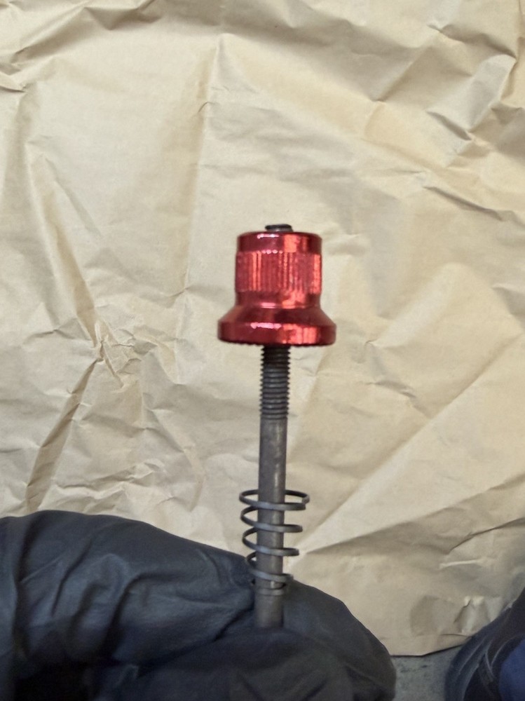 Red Front Bicycle Quick Release Axle