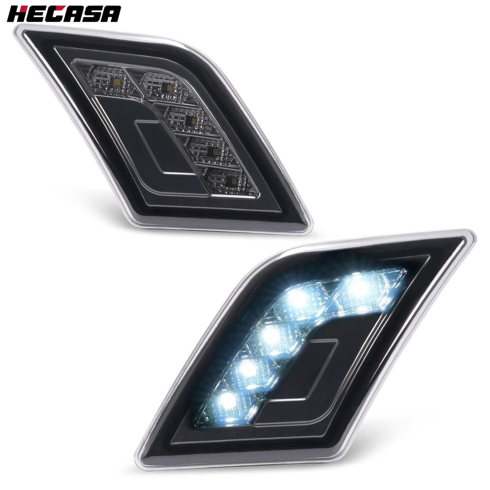 LED Side Marker Lights Front Bumper Lamps For Mercedes-Benz C300 AMG 2008-2011