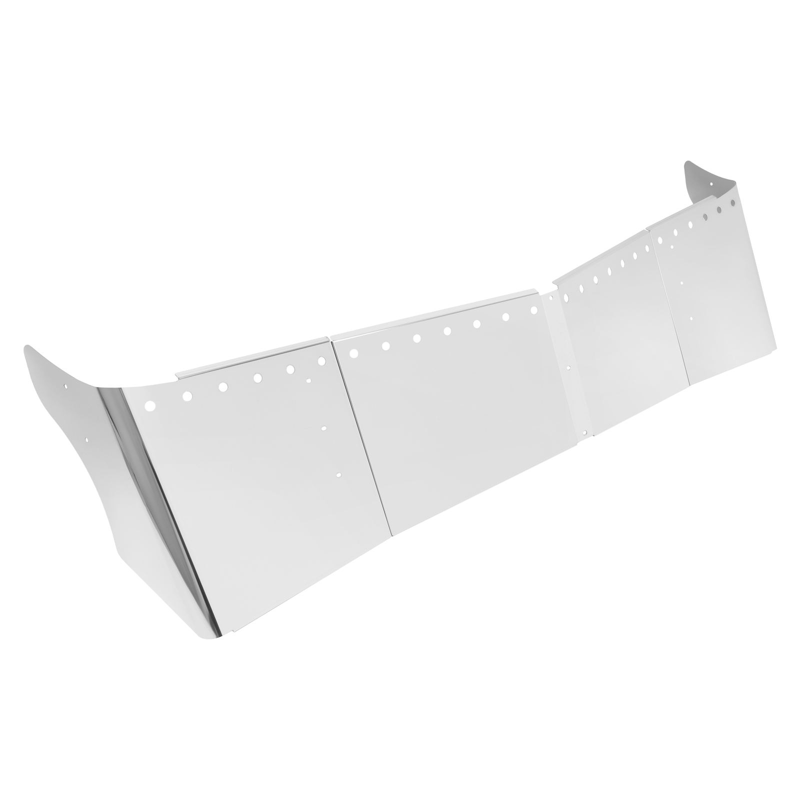 14" Bulleye Hole Straight Wicked Sun Drop Visor Fit Kenworth T680 T880 W990