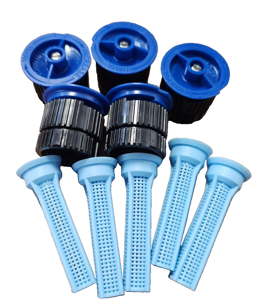 25 Sets Rain Bird 10VAN Variable Arc Nozzles with Screen - 0-360 Degrees Arc