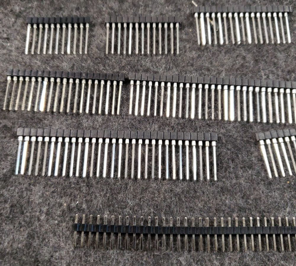 12Pcs Single Row Machined pin sockets, chip sockets, pin header ..........(SB5)