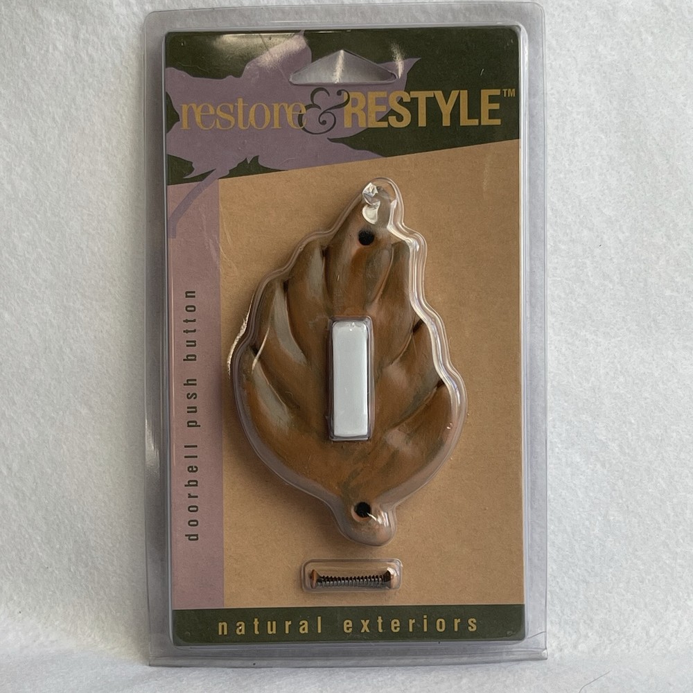 Leaf Shape Classic Exteriors Restore & Restyle Doorbell Push Button